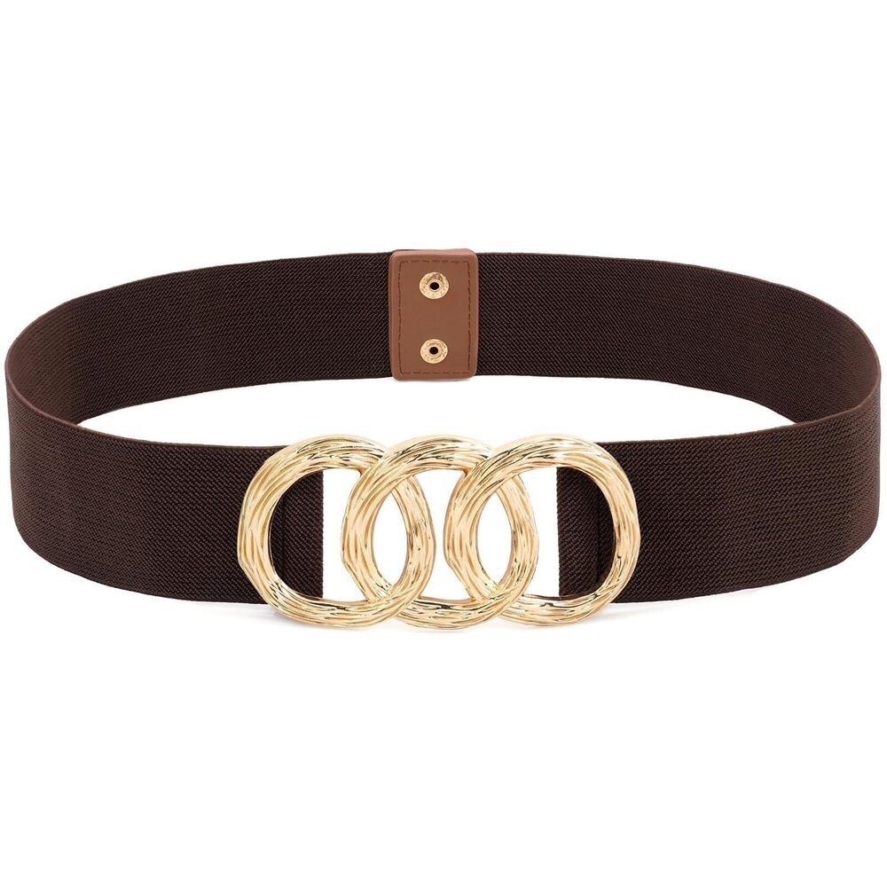 4623 Women's Wide Elastic Waist Belt Fashion Stretchy Waistband